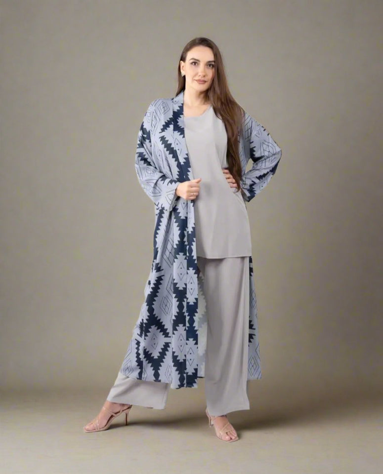 Modern Abaya with Unique Abstract Details