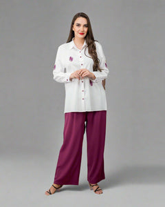 Comfortable Casual Ensemble – Shirt and Trousers