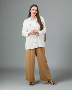 Trendy Shirt and Trouser Set – Modern Casual Look