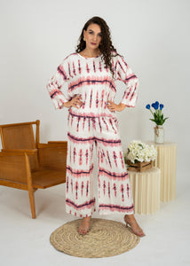 Abstract Cotton Co-Ord Set – Stylish Comfort for All-Day Wear